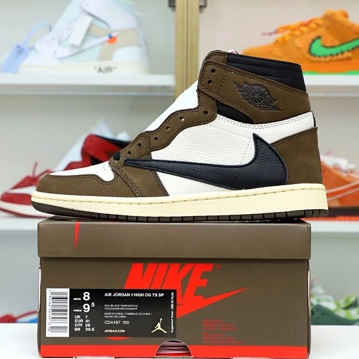 SCOTT X AIR 'MOCHA' JORDAN 1 HIGH RETRO TRAVIS OG 0821
